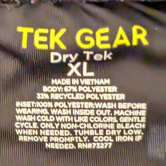 Tek Gear Dry Tek Shorts Black/Gray Size XL - Picture 9 of 10